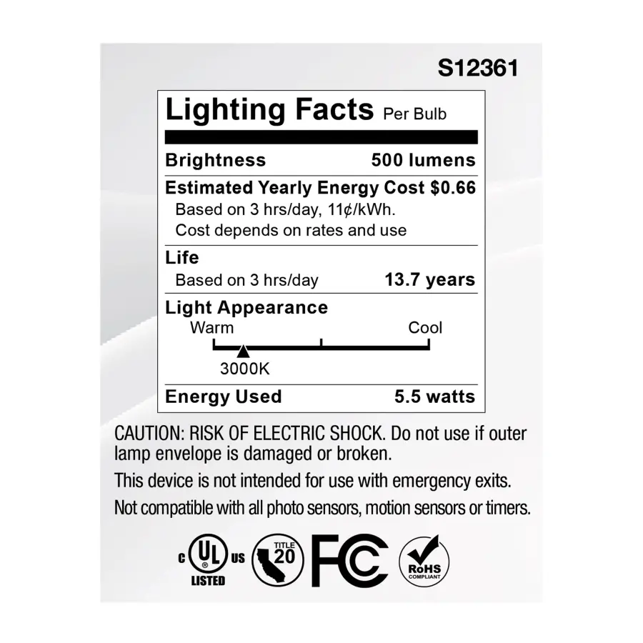 5.5 Watt MR16 LED Spotlight - 3000K CCT - GU5.3 Base - 12 Volt - Image 6