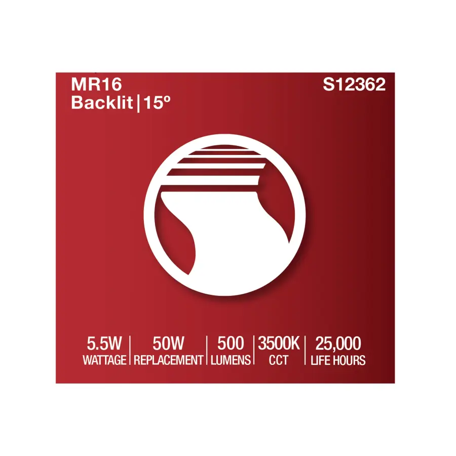 5.5 Watt MR16 LED Spotlight - 3500K CCT - GU5.3 Base - 12 Volt - Image 7