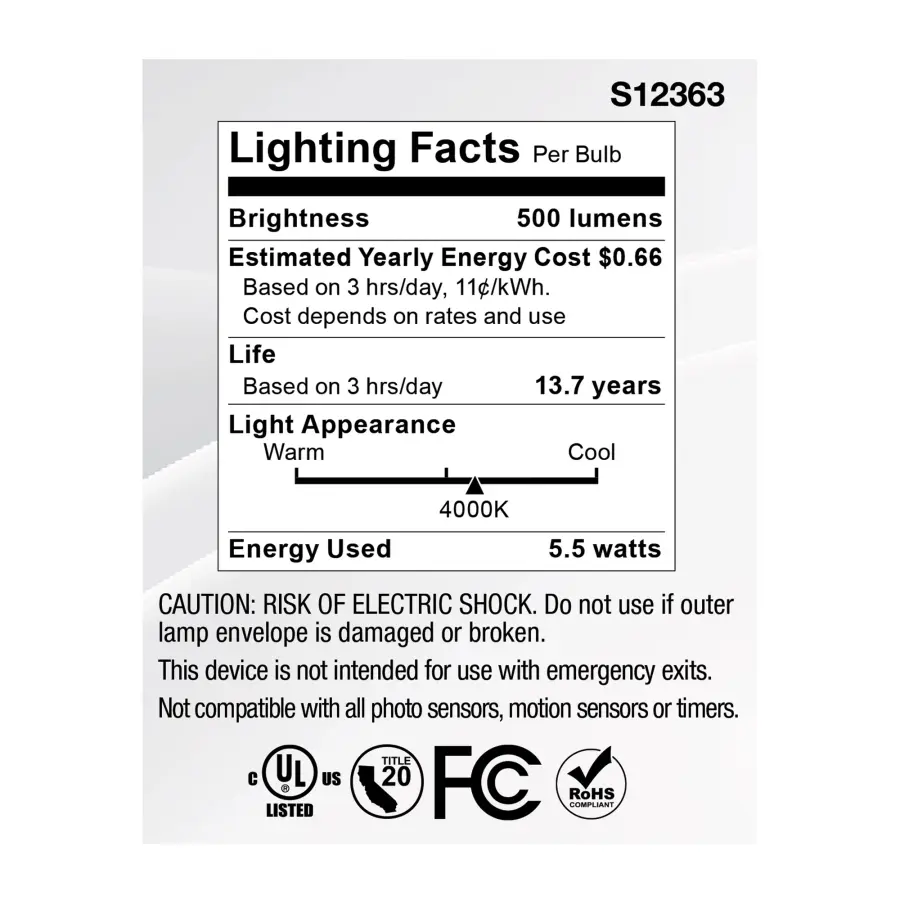 5.5 Watt MR16 LED Spotlight - 4000K CCT - GU5.3 Base - 12 Volt - Image 6