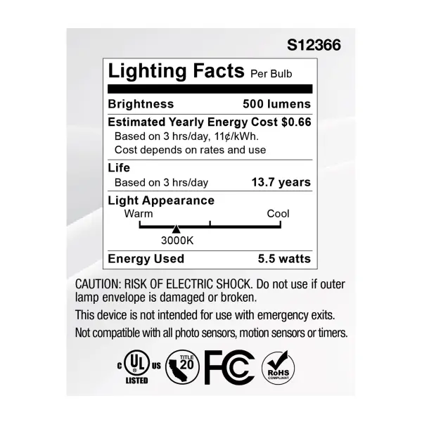 5.5 Watt MR16 LED Floodlight - 3000K CCT - GU5.3 Base - 12 Volt - Image 6