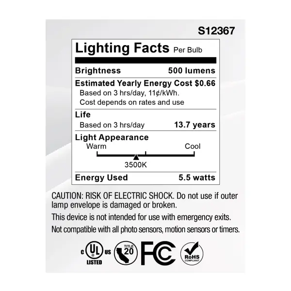 5.5 Watt MR16 LED Floodlight - 3500K CCT - GU5.3 Base - 12 Volt - Image 6