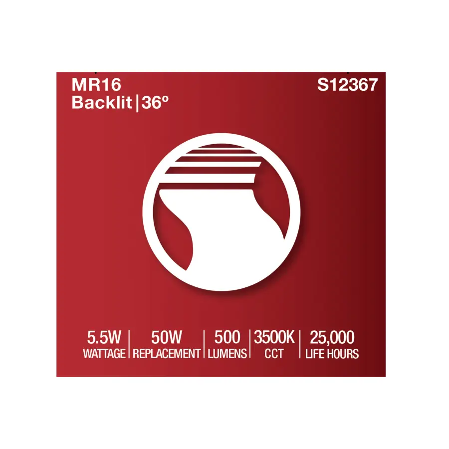 5.5 Watt MR16 LED Floodlight - 3500K CCT - GU5.3 Base - 12 Volt - Image 7