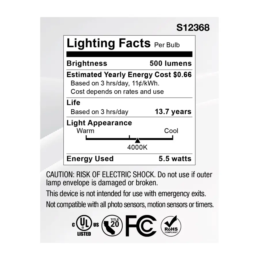 5.5 Watt MR16 LED Floodlight - 4000K CCT - GU5.3 Base - 12 Volt - Image 6