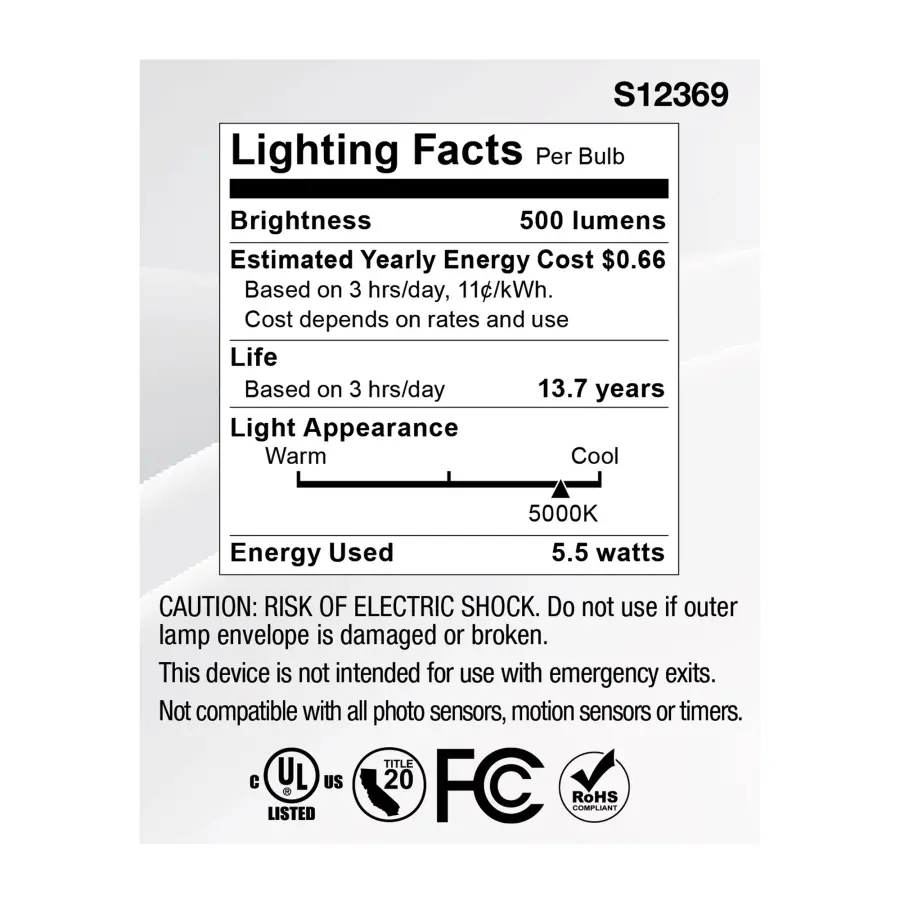 5.5 Watt MR16 LED Floodlight - 5000K CCT - GU5.3 Base - 12 Volt - Image 6