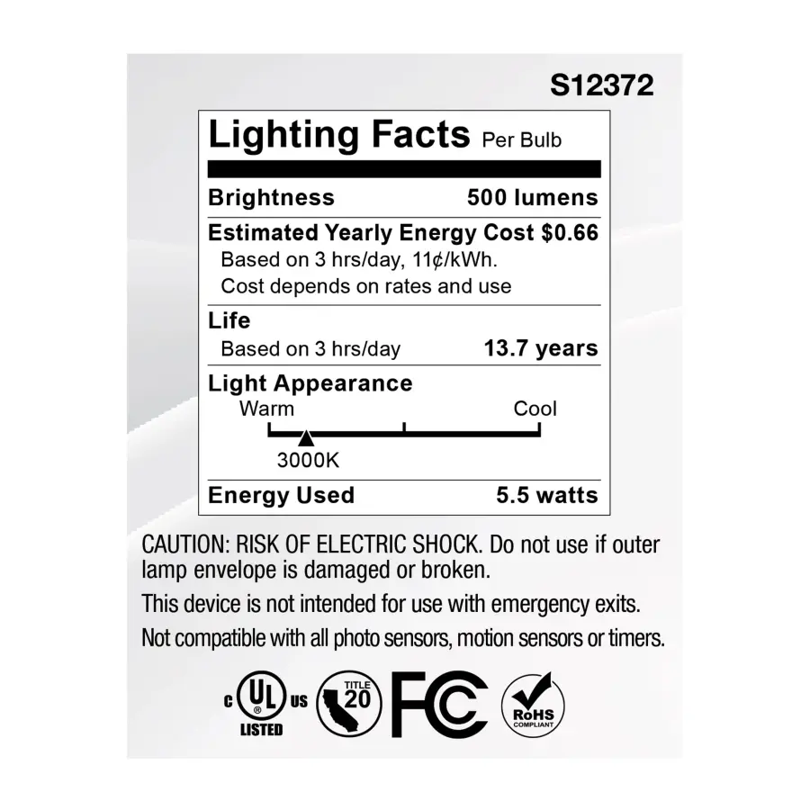 5.5 Watt MR16 LED Floodlight - 3000K CCT - GU10 Base - 120 Volt - Image 9