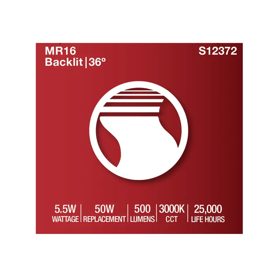 5.5 Watt MR16 LED Floodlight - 3000K CCT - GU10 Base - 120 Volt - Image 10