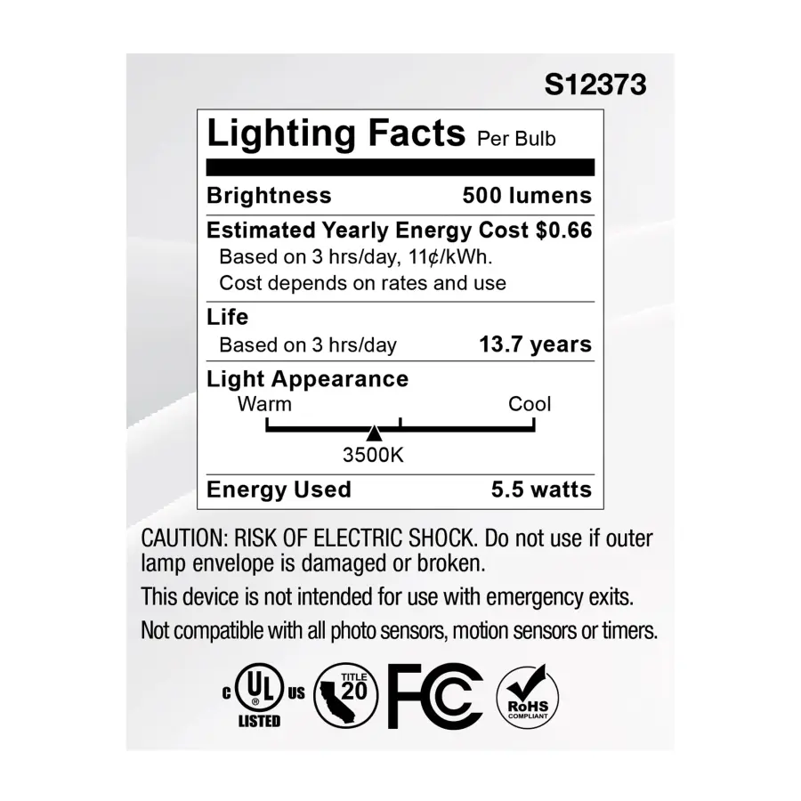 5.5 Watt MR16 LED Floodlight - 3500K CCT - GU10 Base - 120 Volt - Image 6