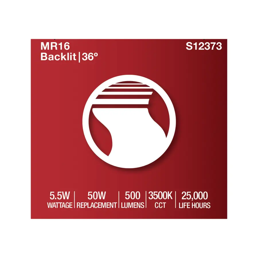 5.5 Watt MR16 LED Floodlight - 3500K CCT - GU10 Base - 120 Volt - Image 7