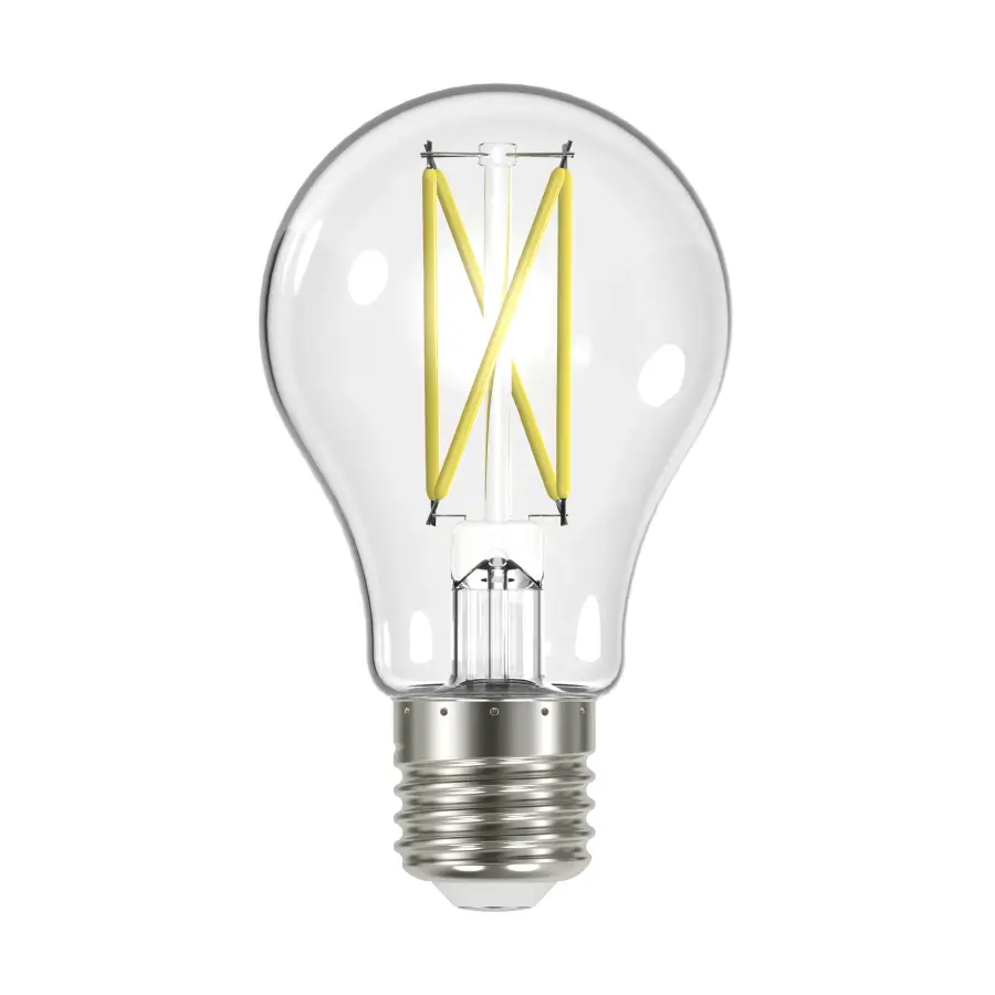 8 Watt A19 LED Filament - Clear - Medium Base - 2700K - 90 CRI - 120 Volt - Image 1