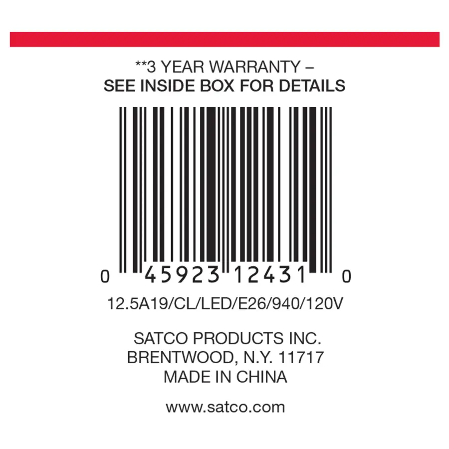 12.5 Watt A19 LED Filament - Clear - Medium Base - 4000K - 90 CRI - 120 Volt - Image 8