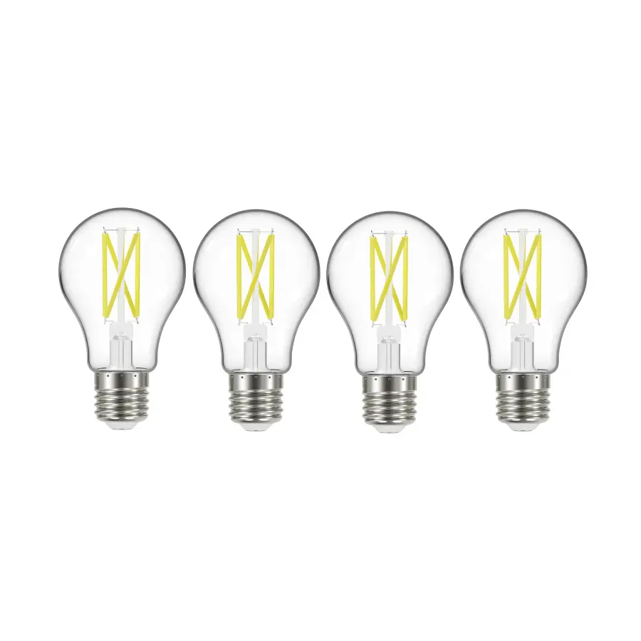 10.5 Watt A19 LED Filament - 75 Watt Replacement - Clear - Medium base - 2700K - 120 Volt - 4-Pack - Image 2