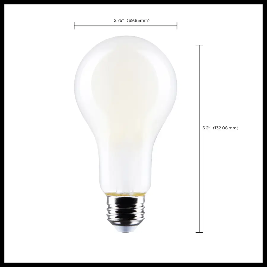 17 Watt - A21 LED - Frost Finish - Medium Base - 3000K - 120 Volt - Image 9