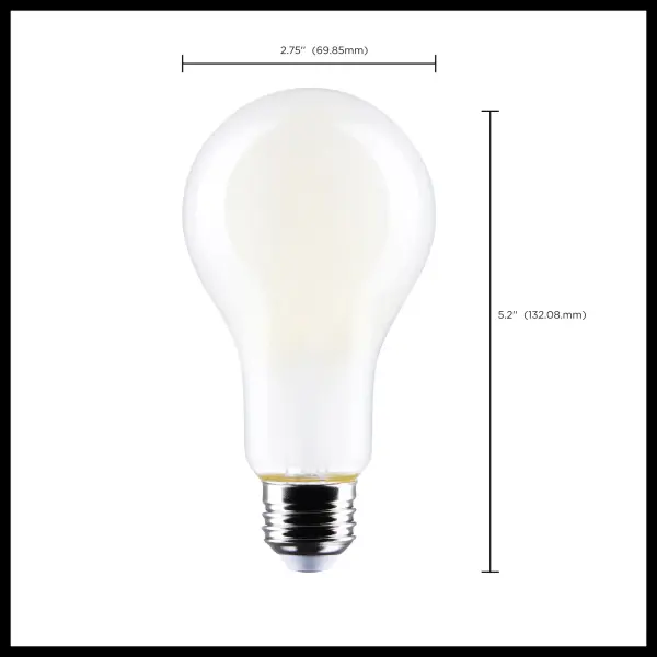 17 Watt - A21 LED - Frost Finish - Medium base - 4000K - 120 Volt - Image 10