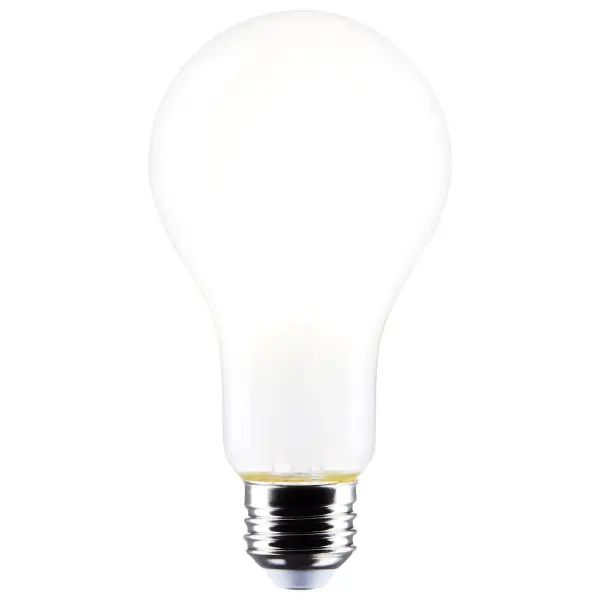 Satco's 21-watt LED lamp is traditional, yet contemporary with its sleek finish and energy saving LED technology. Elegantly illuminate any room in the house with this frost finished bulb. Sophisticated and modern, this lamp delivers 15,000 hours of soft white light. - alternate view