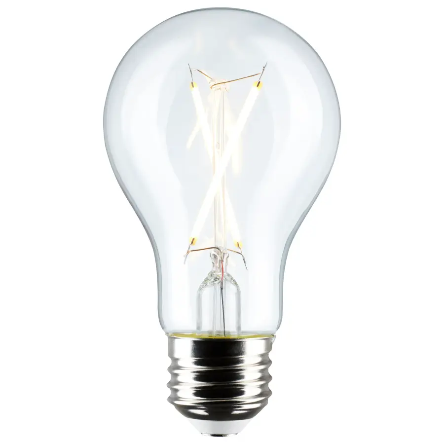 5 Watt A19 LED Filament - Clear - 2700K - Medium Base - 120 Volt - 4-Pack - Image 2