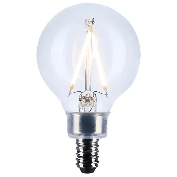 Satco's 3-watt LED lamp is traditional, yet contemporary with its vintage style and energy-saving LED technology. Elegantly illuminate any room in the house with this dimmable, globe-shaped bulb. Sophisticated and modern, this lamp delivers 15,000 hours of warm white light. - alternate view