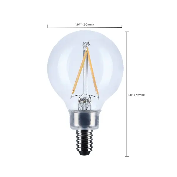 3 Watt G16.5 LED - Candelabra Base - Clear - 3000K CCT - 120 Volt - Image 9