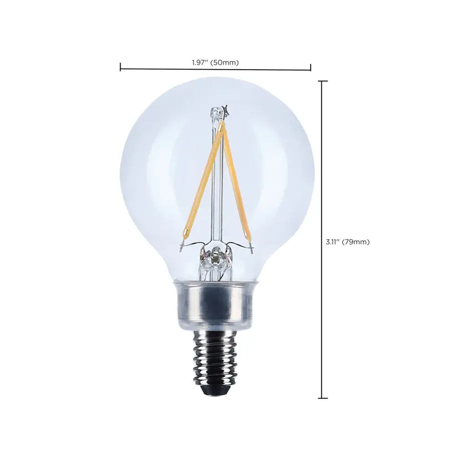 4 Watt G16.5 LED - Candelabra Base - Clear - 5000K CCT - 120 Volt - Image 8