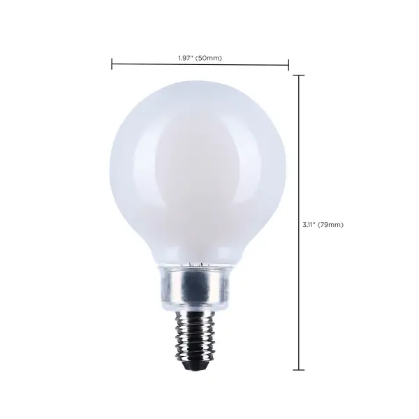 4.5 Watt G16.5 LED - Candelabra Base - White Finish - 3000K CCT - 120 Volt - Image 9