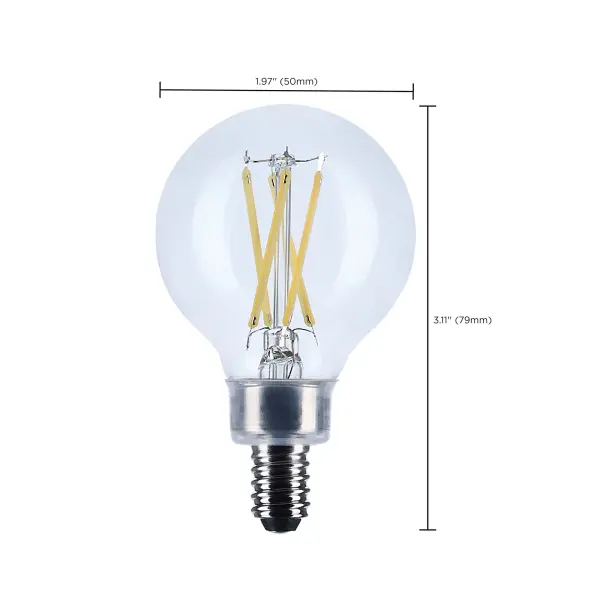 5.5 Watt G16.5 LED - Candelabra Base - Clear - 5000K CCT - 120 Volt - Image 9