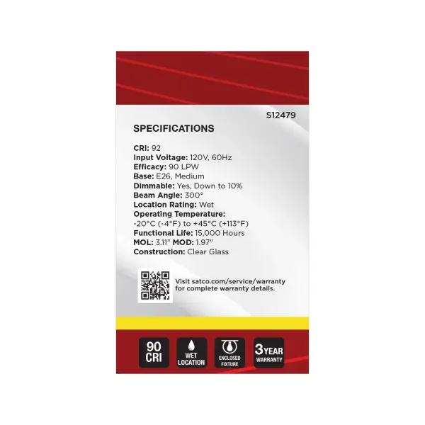 5.5 Watt G16.5 LED - Medium Base - Clear - 3500K CCT - 120 Volt - Image 5