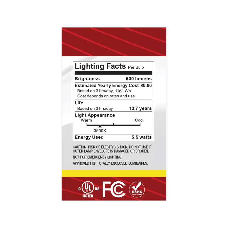 5.5 Watt G16.5 LED - Medium Base - Clear - 3500K CCT - 120 Volt - Image 6