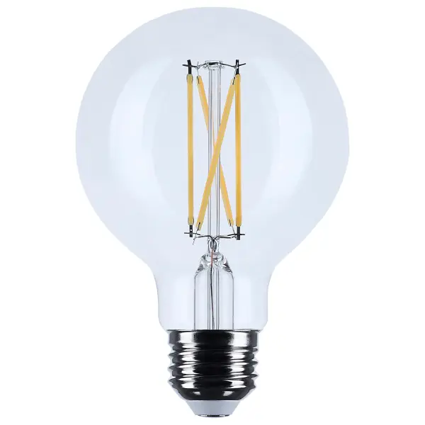 Satco's 6-watt LED lamp is traditional, yet contemporary with its vintage style and energy saving LED technology. Elegantly illuminate any room in the house with this dimmable, globe shaped bulb. Sophisticated and modern, this lamp delivers 15,000 hours of warm white light.
