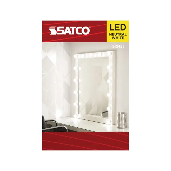 6 Watt G25 LED - Medium Base - White Finish - 3500K CCT - 120 Volt - Image 4