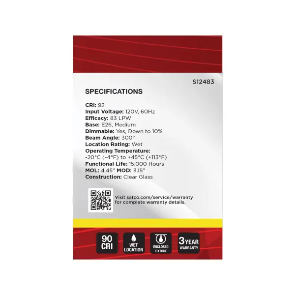 6 Watt G25 LED - Medium Base - White Finish - 3500K CCT - 120 Volt - Image 5