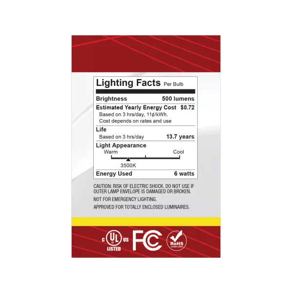 6 Watt G25 LED - Medium Base - White Finish - 3500K CCT - 120 Volt - Image 6