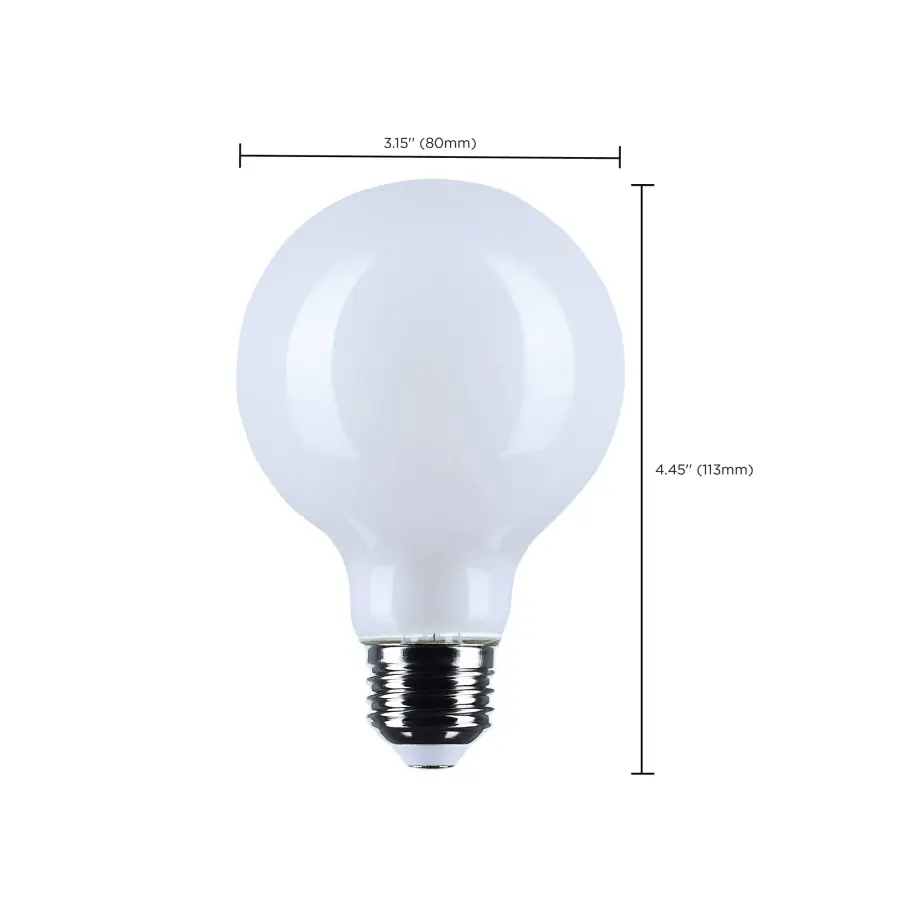6 Watt G25 LED - Medium Base - White Finish - 3500K CCT - 120 Volt - Image 9