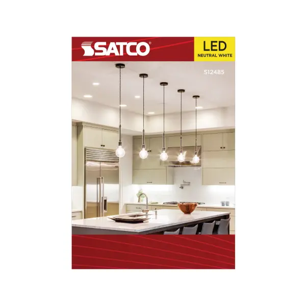 6 Watt G40 LED - Medium Base - Clear - 3500K CCT - 120 Volt - Image 3