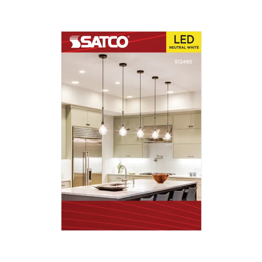 6 Watt G40 LED - Medium Base - Clear - 3500K CCT - 120 Volt - Image 3