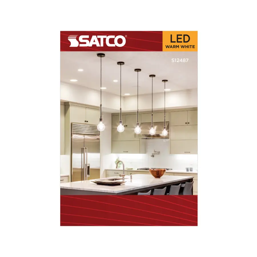 8 Watt G40 LED - Medium Base - Clear - 2700K CCT - 120 Volt - Image 3