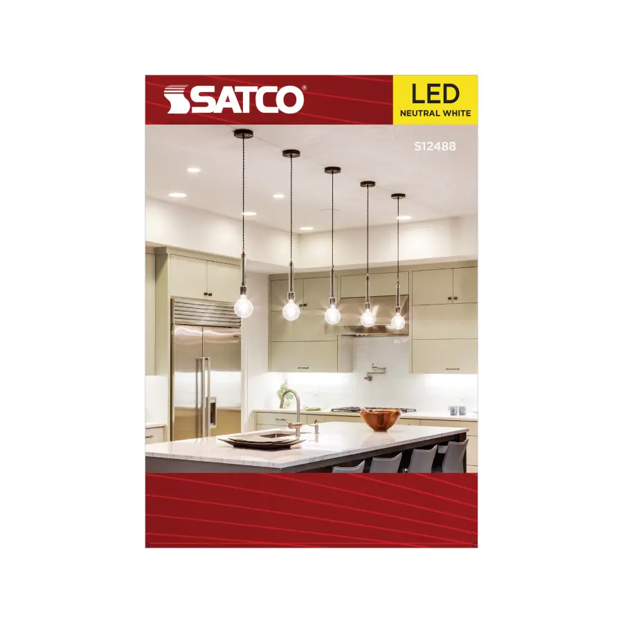 8 Watt G40 LED - Medium Base - Clear - 3500K CCT - 120 Volt - Image 3