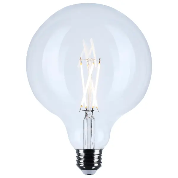 Satco's 8-watt LED lamp is traditional, yet contemporary with its vintage style and energy saving LED technology. Elegantly illuminate any room in the house with this dimmable, globe shaped bulb. Sophisticated and modern, this lamp delivers 15,000 hours of cool white light. - alternate view