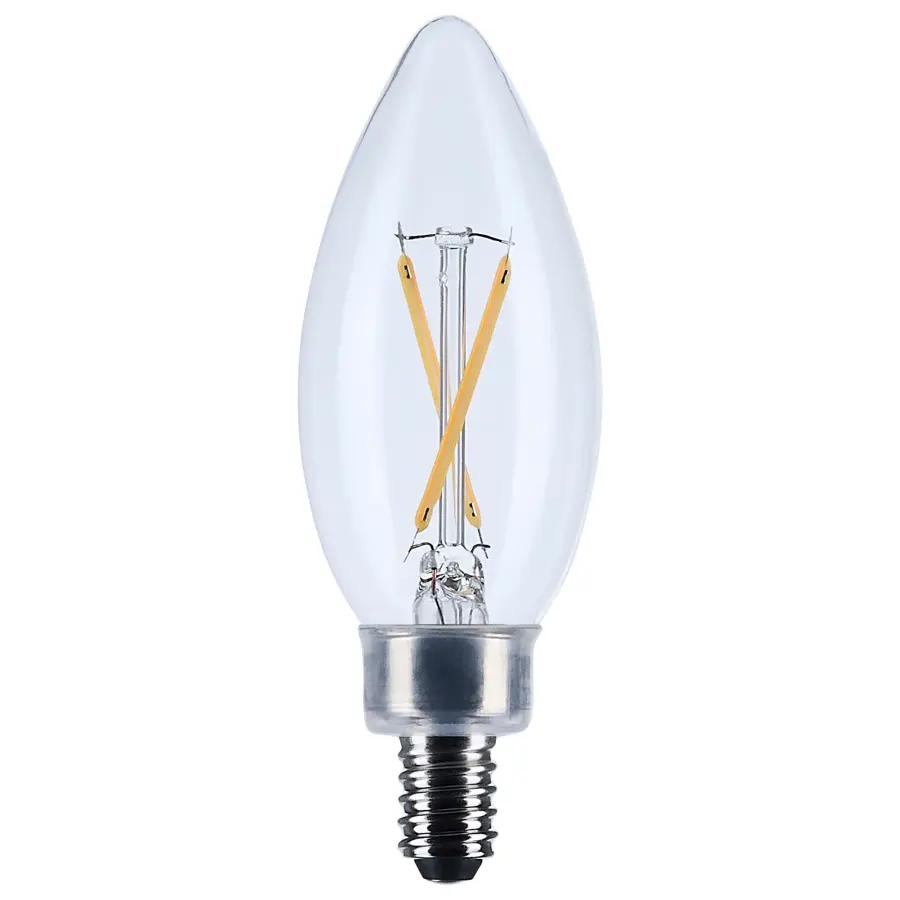 3 Watt B11 LED - Candelabra Base - Clear - 3000K CCT - 120 Volt - Image 1