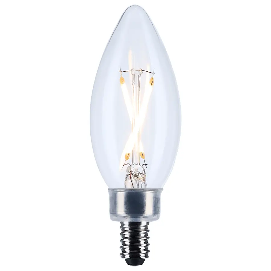 3 Watt B11 LED - Candelabra Base - Clear - 3000K CCT - 120 Volt - Image 2