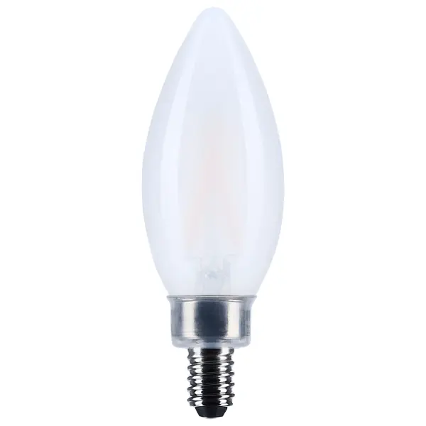 Satco's 3-watt LED lamp is traditional, yet contemporary with its sleek finish and energy saving LED technology. Elegantly illuminate any room in the house with this dimmable, clear bulb. Sophisticated and modern, this lamp delivers 15,000 hours of soft white light.