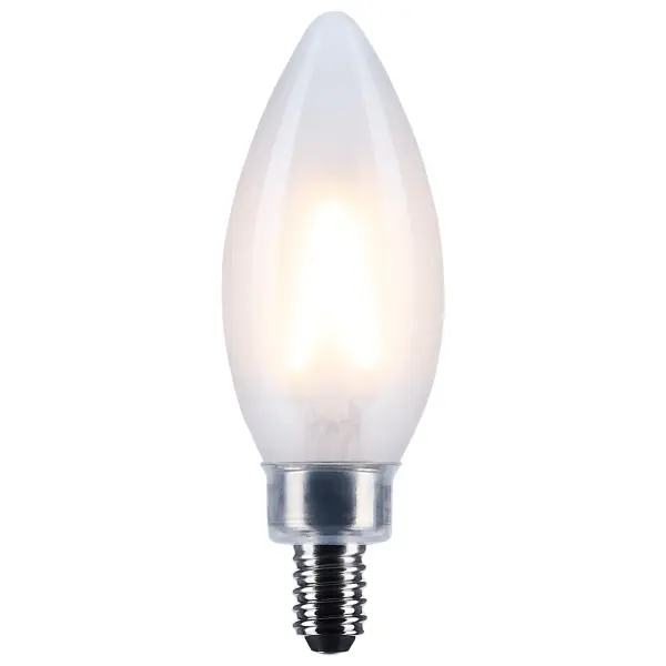 Satco's 3-watt LED lamp is traditional, yet contemporary with its sleek finish and energy saving LED technology. Elegantly illuminate any room in the house with this dimmable, clear bulb. Sophisticated and modern, this lamp delivers 15,000 hours of soft white light. - alternate view