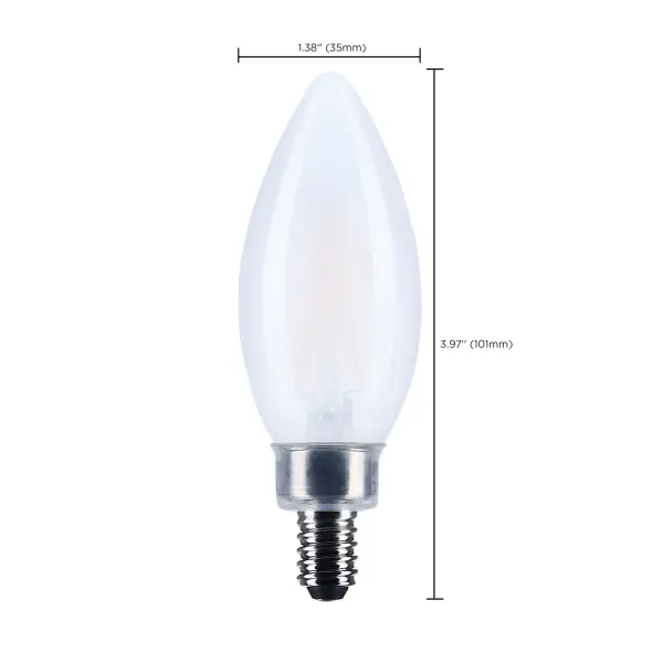 3 Watt B11 LED - Candelabra Base - Frost Finish - 3000K CCT - 120 Volt - Image 9