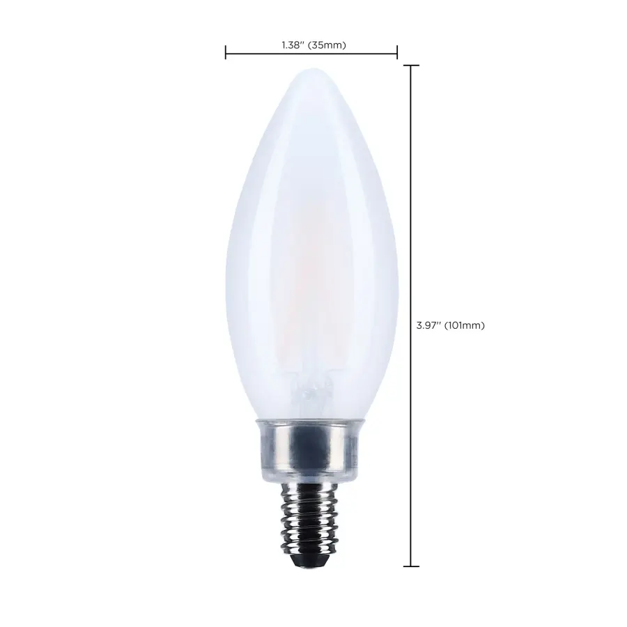 3 Watt B11 LED - Candelabra Base - Frost Finish - 3000K CCT - 120 Volt - Image 9