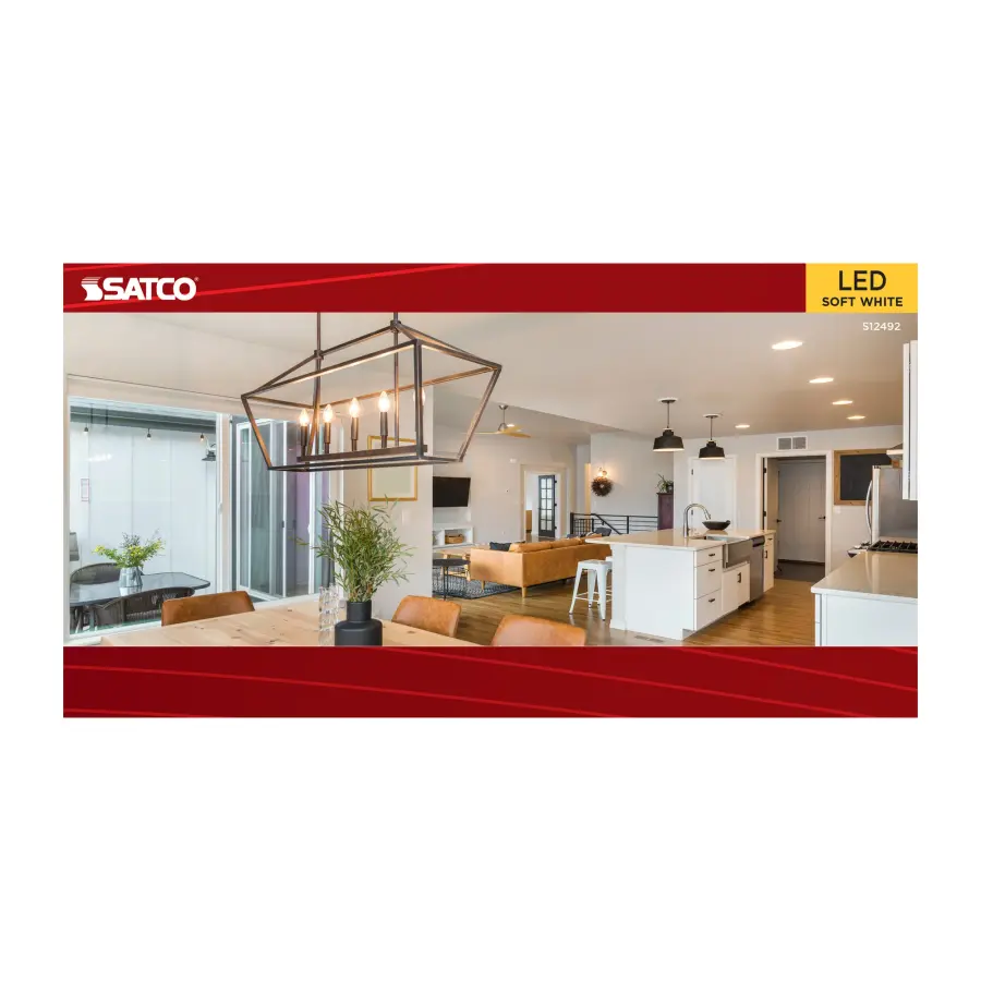 4 Watt B11 LED - Candelabra Base - Clear - 3000K CCT - 120 Volt - 10-pk - Image 3