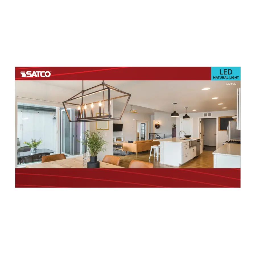 5.5 Watt B11 LED - Candelabra Base - Clear - 5000K CCT - 120 Volt - 10-pk - Image 5