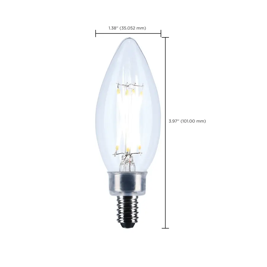 5.5 Watt B11 LED - Candelabra Base - Clear - 5000K CCT - 120 Volt - 10-pk - Image 10