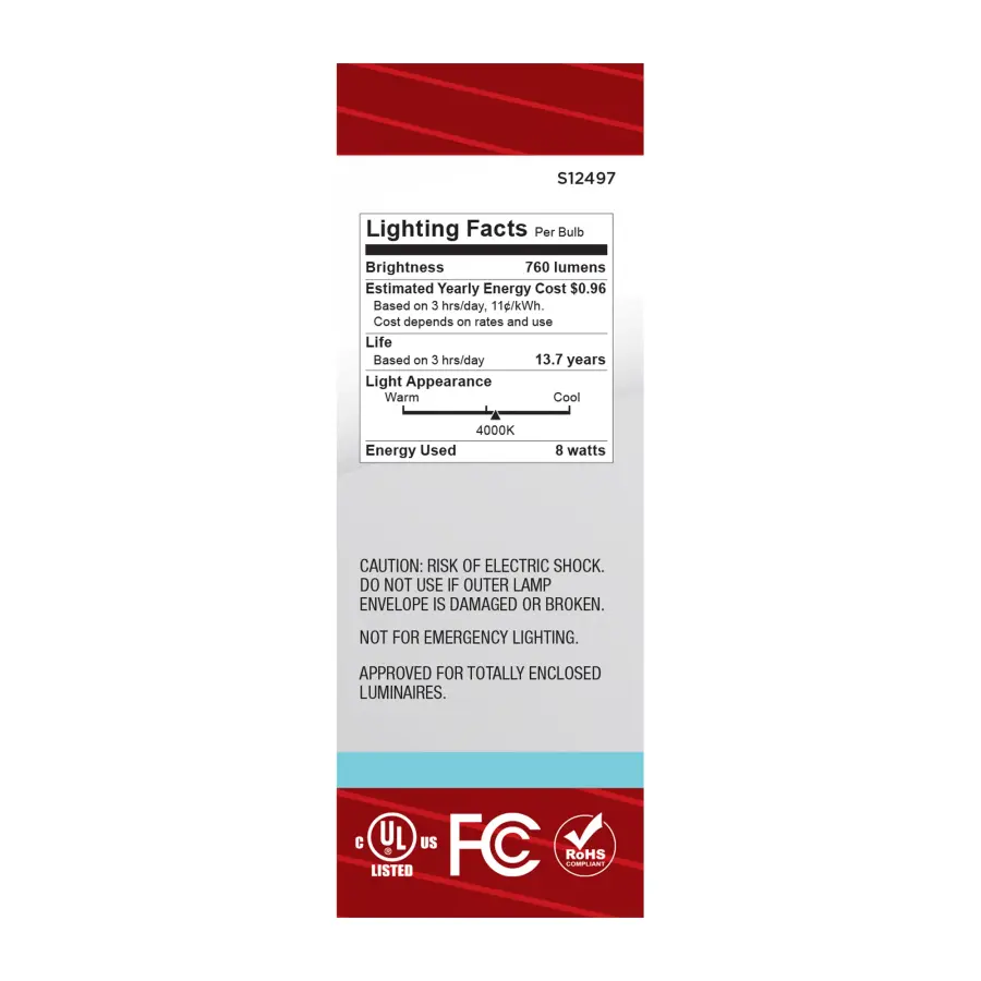 8 Watt B11 LED - Candelabra Base - Candle-Tip - Frost Finish - 4000K CCT - 120 Volt - Image 5