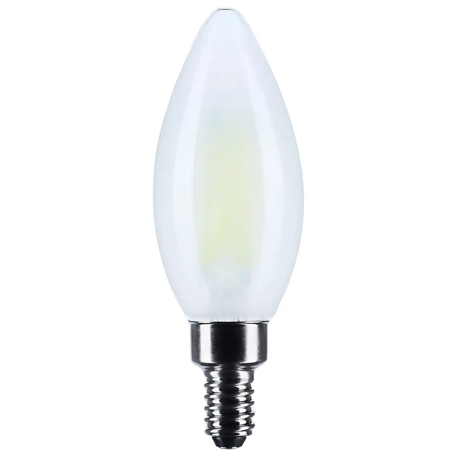 8 Watt B11 LED - Candelabra Base - Candle-Tip - Frost Finish - 5000K CCT - 120 Volt - Image 1
