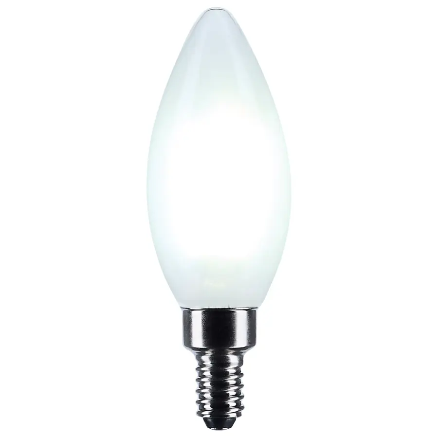 8 Watt B11 LED - Candelabra Base - Candle-Tip - Frost Finish - 5000K CCT - 120 Volt - Image 2