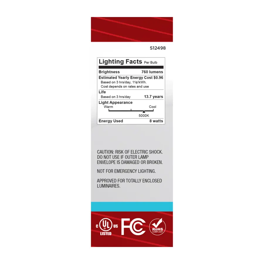 8 Watt B11 LED - Candelabra Base - Candle-Tip - Frost Finish - 5000K CCT - 120 Volt - Image 6