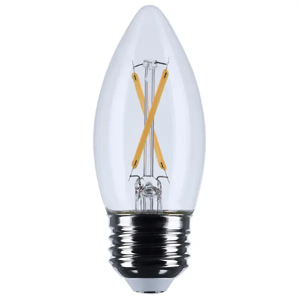 Satco's 3-watt LED lamp is traditional, yet contemporary with its vintage style and energy saving LED technology. Elegantly illuminate any room in the house with this dimmable, clear bulb. Sophisticated and modern, this lamp delivers 15,000 hours of soft white light.